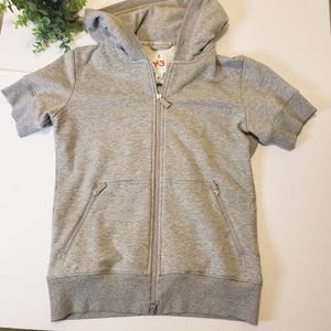 Adidas Y-3 Yamamoto Grey Short Sleeve Hoodie